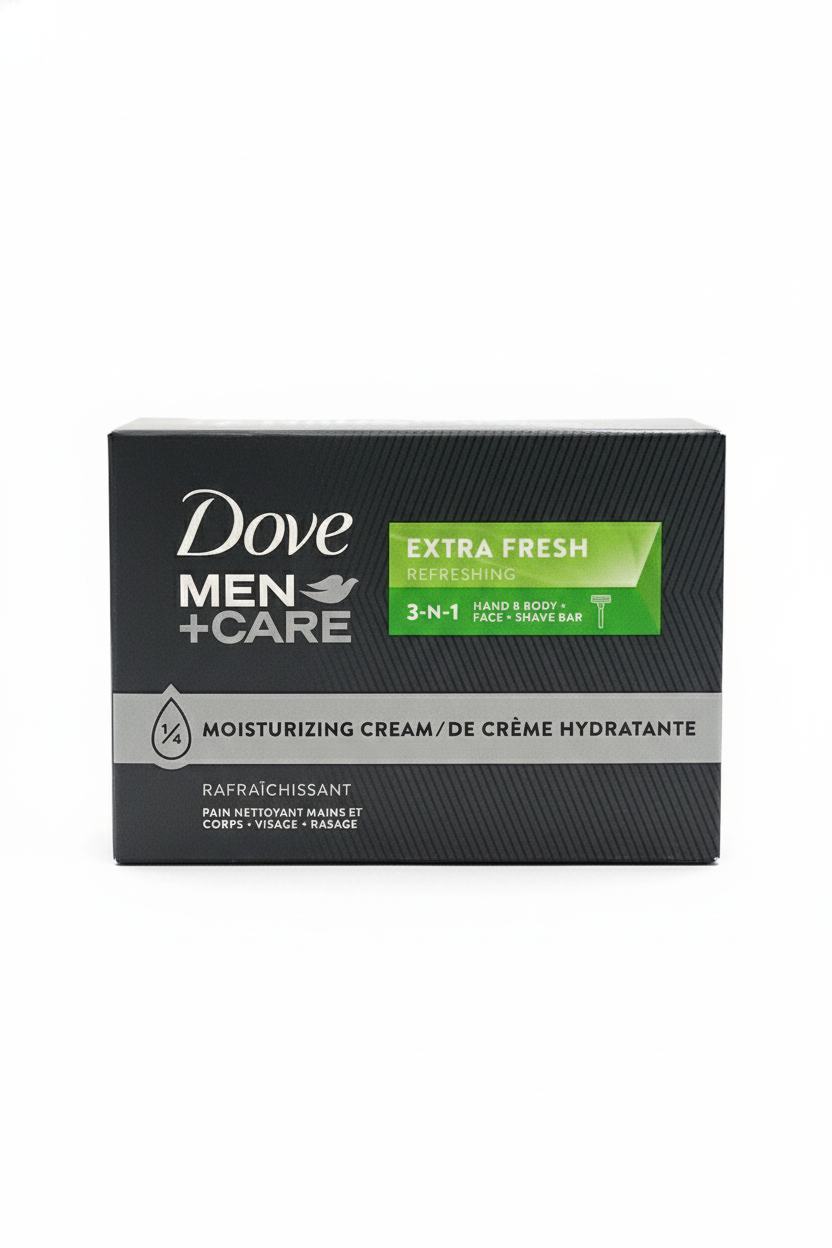 Dove Men Barra de Jabón Extra Fresca 106 g