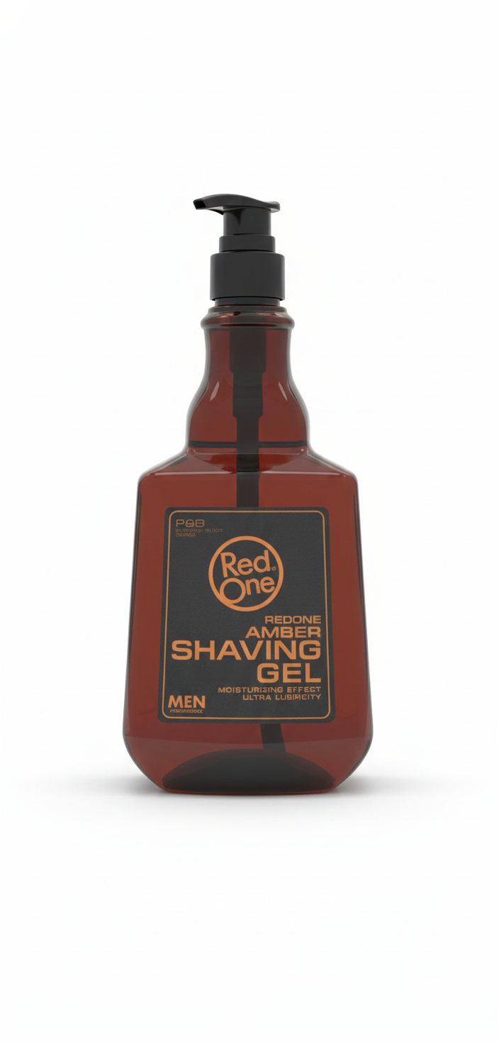 Red One Shaving Gel Amber (1000ml) – Afeitado Profesional de Máxima Precisión y Confort