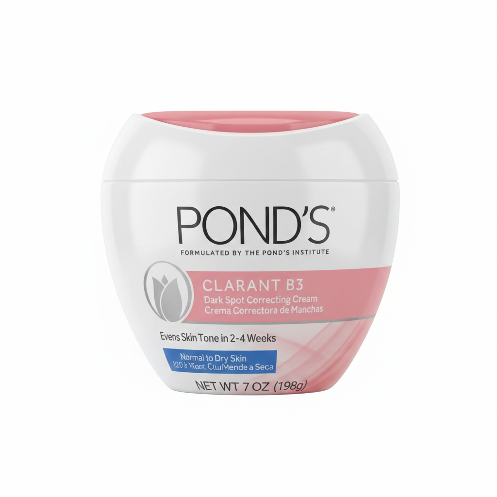 Crema Hidratante Pond's Clarant B3 (198 g / 7 oz) –para Piel Balanceada a Seca con  Crema Aclarante